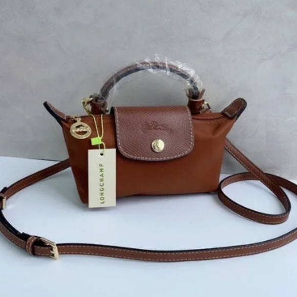 Longchamp Tan Mini Bag with Gold Details - Picture 1 of 1